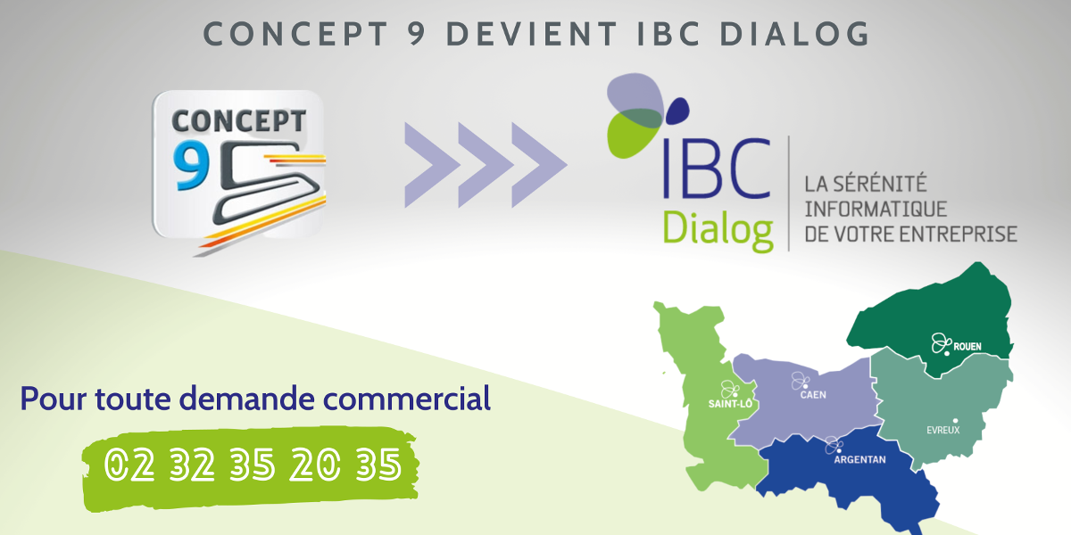 Bannière Concept9 devient IBC Dialog
